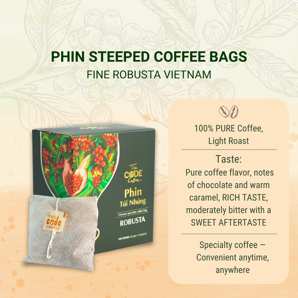 Vietnamese Steeped Bag Coffee (10 Pack) - LVG Coffee