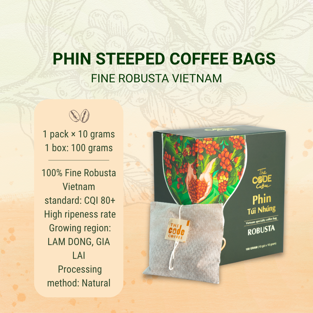 Vietnamese Steeped Bag Coffee (10 Pack) - LVG Coffee