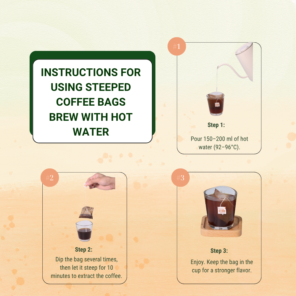 Vietnamese Steeped Bag Coffee (10 Pack) - LVG Coffee