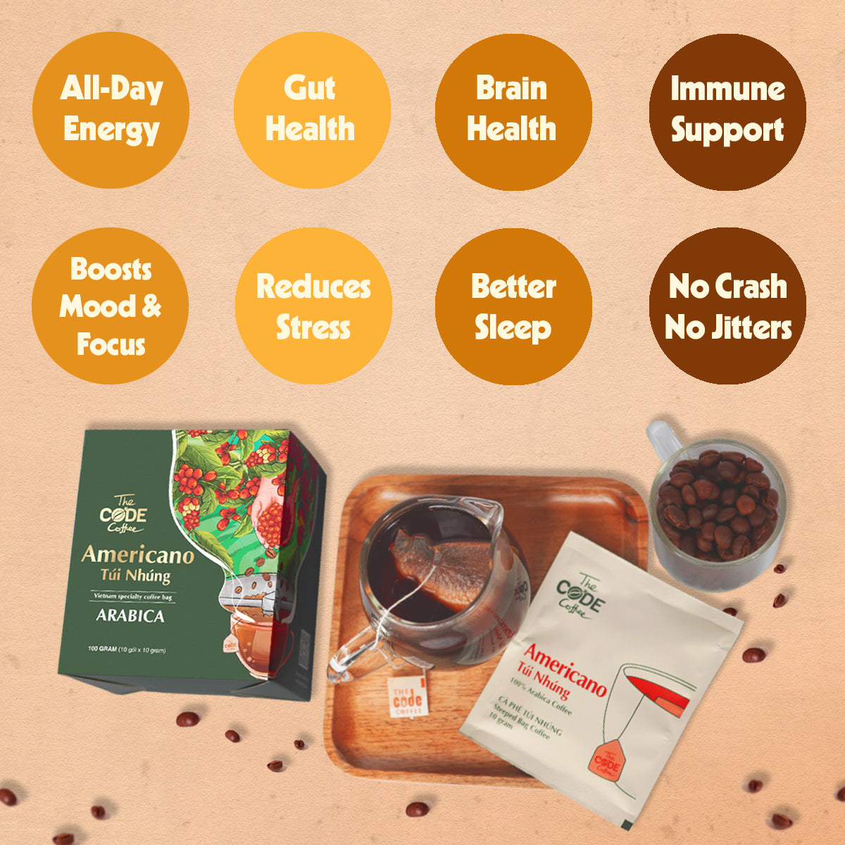 Combo Steeped Bag Coffee 2 Box